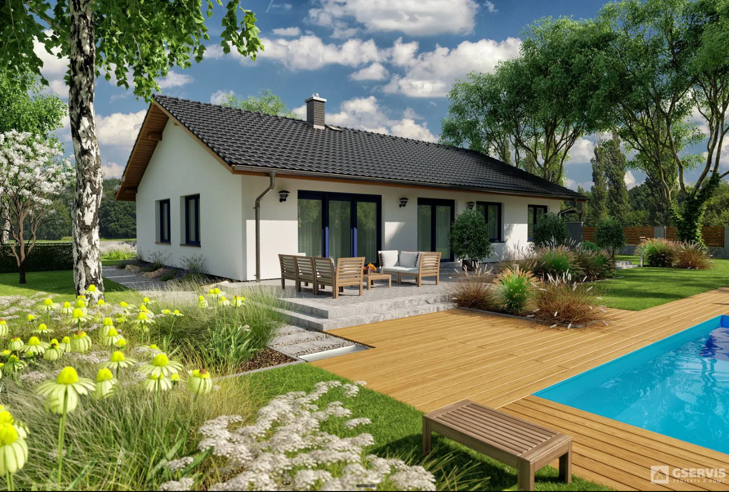 Typový dům Miami – bungalov 3+kk